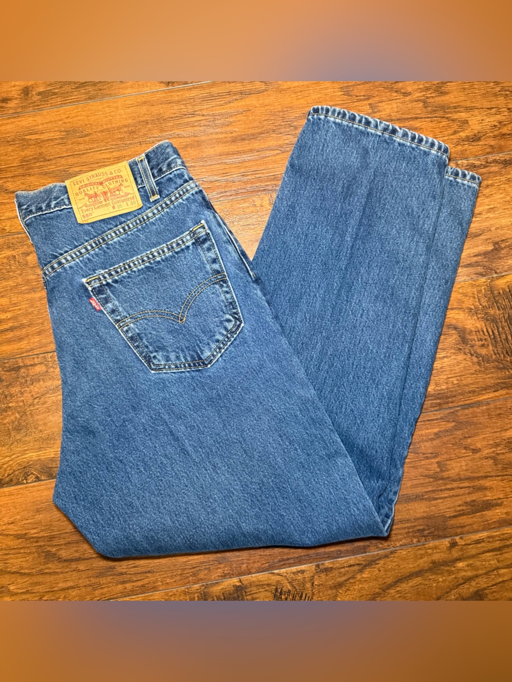 Vintage Levis 550 Made In USA Jeans 36x30 Medium Wash Classic Dad
